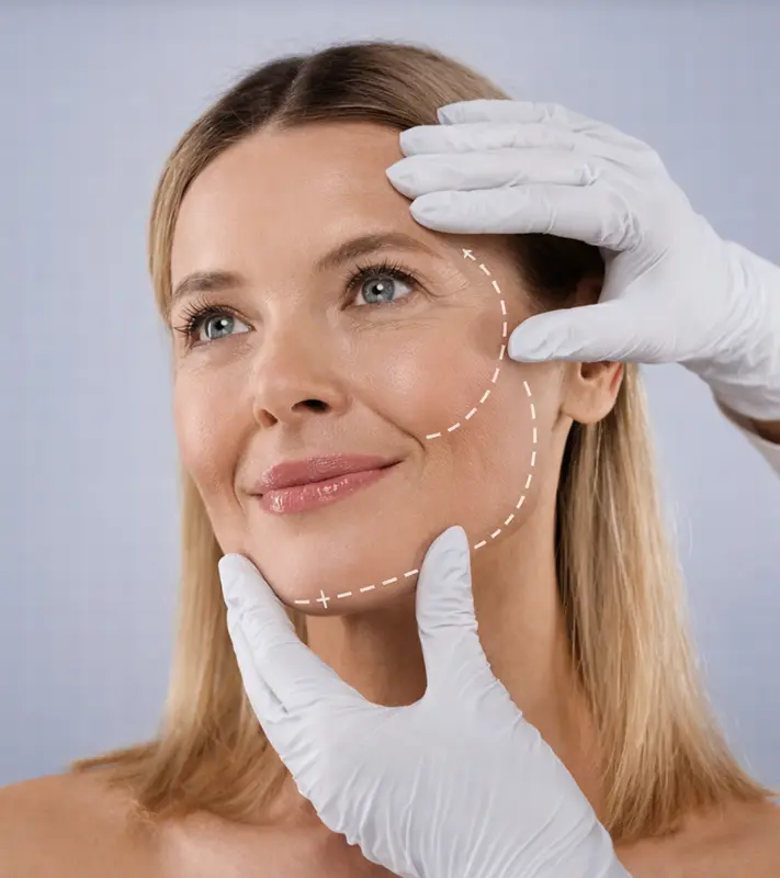 rhytidectomy facelift vertical